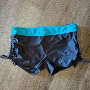 Zero Xposur Womens Swim Shorts Blue 12 EUC